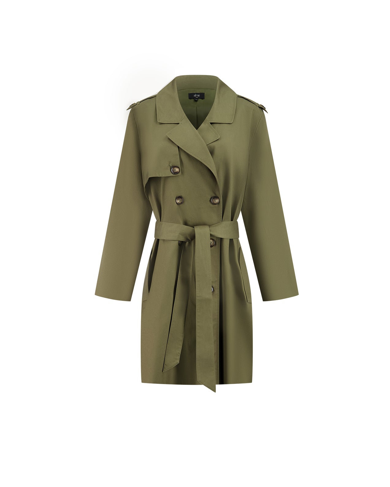 Leon trench coat Khaki green Alme